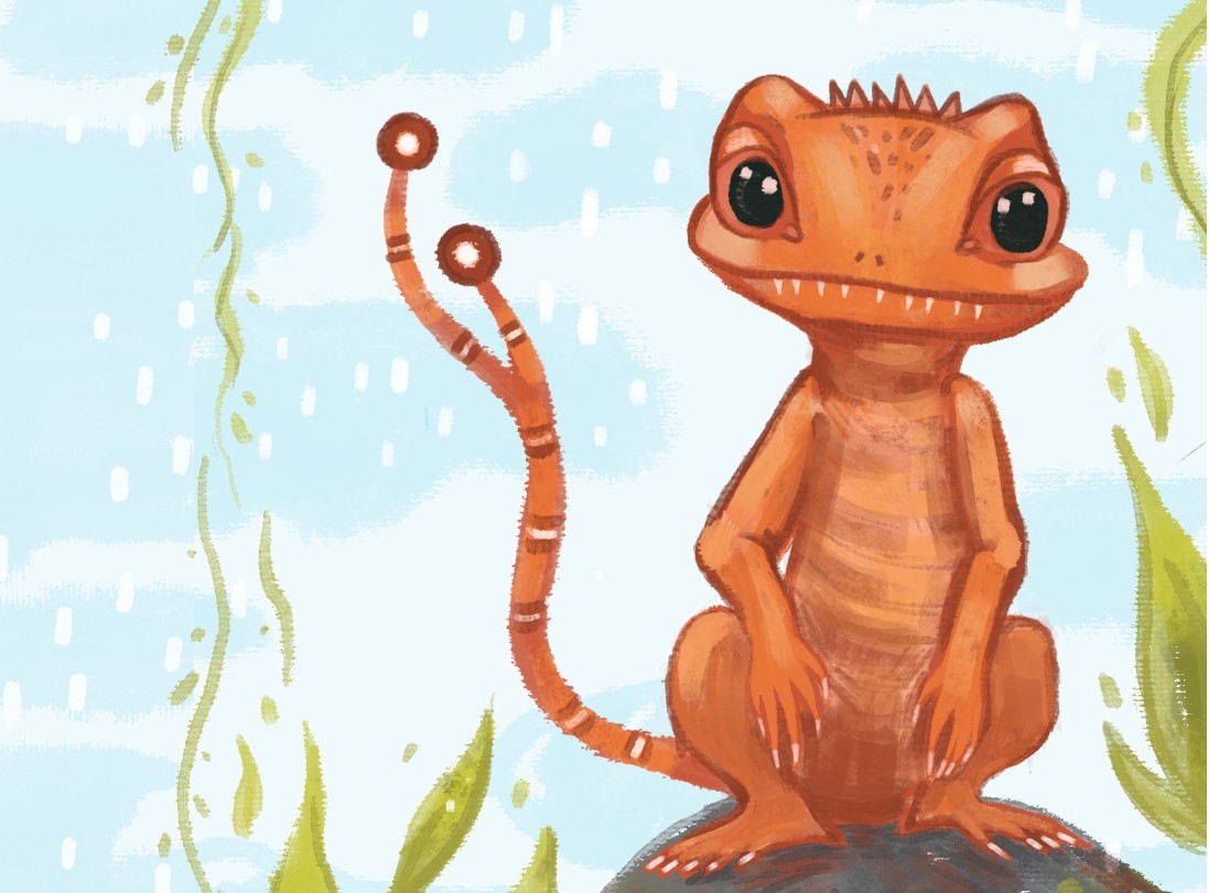 Trevor the Emotional Lizard (animated pixel art)