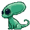 The Schmerkle from The Galactic Zoo (animated pixel art)