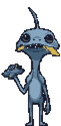 The Tallanoid from The Galactic Zoo (animated pixel art)