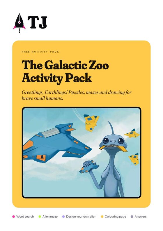 Cover of the free Galactic Zoo activity pack